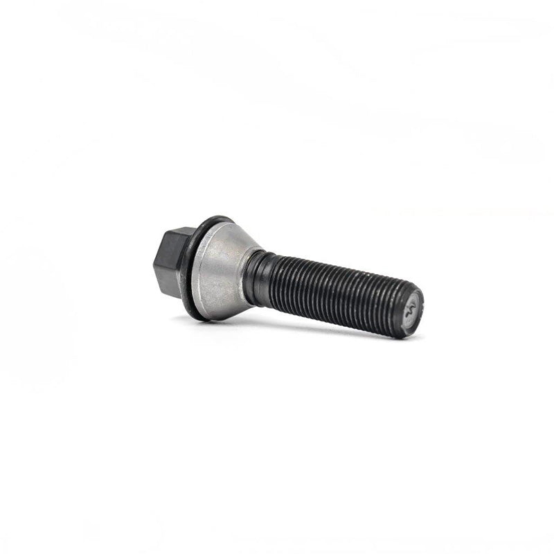 H&R, Tornillo de rueda de cabeza cónica con cono móvil M14x1.50 - longitud 40,5mm - Negro