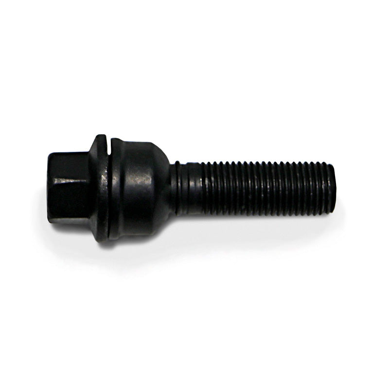 H&R, Boulon de roue à tête ronde avec cône mobile R14 M14x1.50 - longueur 48mm - Black (par ex., convient à Audi Q3, Q5)