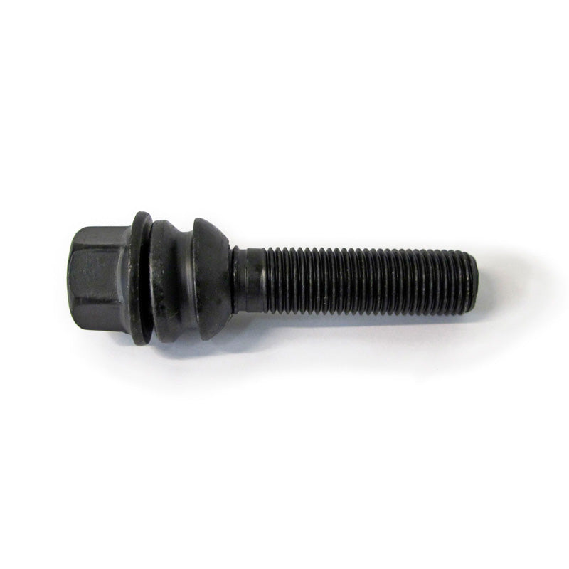 H&R, Wheel bolt Round-Head with movable cone R14 M14x1.50 - length 55mm - Black