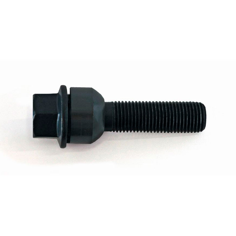 H&R, Wheel bolt Round-Head with movable cone R14 M14x1.50 - length 68mm - Black (e.g., fits Porsche)