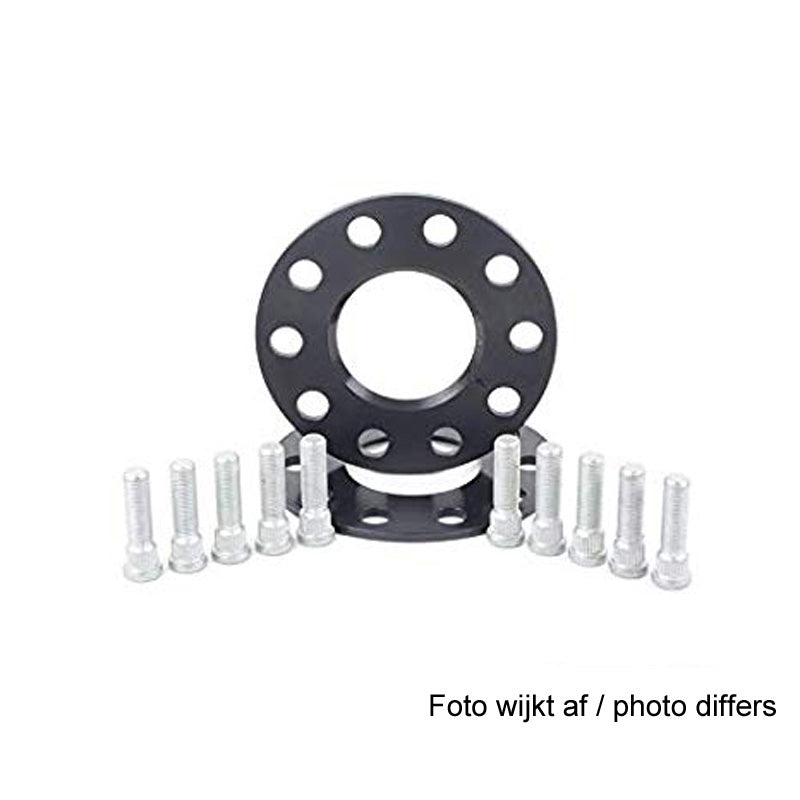 H&R, sada podložek pod kola DRS-MZ-System 12mm na nápravu - rozteč 5x114,3 - střed 67,1mm - rozměr šroubu M12x1,5, pasuje na Mazda/Hyundai - Black