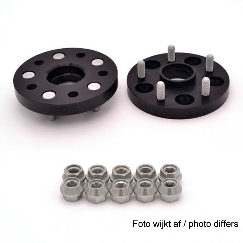 H&R, DRM-System sada podložek pod kola 44mm na nápravu - rozteč 5x120 - střed 64,0mm - rozměr šroubu M14x1,5, vhodné pro Honda - Černá