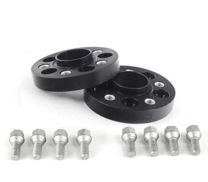 H&R, DRA-System wielspacerset 50mm per as - Steekmaat 5x120 - Naaf 65,0mm - Boutmaat M14x1,5, past op Volkswagen - Zwart