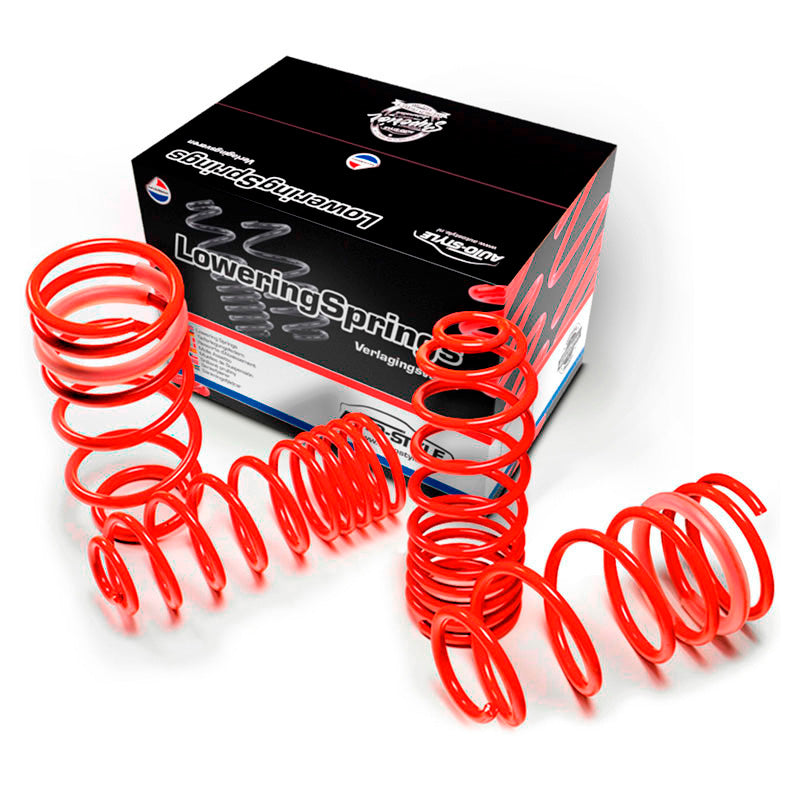 AutoStyle, ressorts d'abaissement, compatibles avec BMW 5 series (G31) 520e/530e PHEV Touring (suspension pneumatique arrière) - avec biellettes d'abaissement incluses 11/2020-02/2024 25/0-25mm