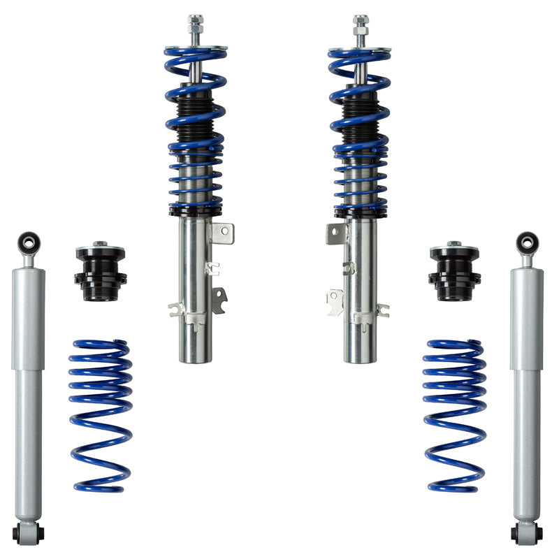 Bonrath suspensión roscada, para Peugeot 207 HB/CC/SW 2006-2014 - diámetro de la pata del muelle 51mm & 208 2012-2019 & 2008 2013-2019 & Citroën C3 II 2009-2016 & DS3 II 2009-2015