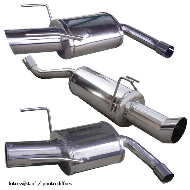 InoXcar, escape deportivo, compatible con Alfa Romeo 146 1.4 TS (103HP) 1994-1997 80mm