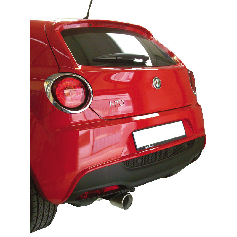 InoXcar, Sports exhaust, fits Alfa Romeo Mito 1.4JTS (155HP) 8/2008- 102mm