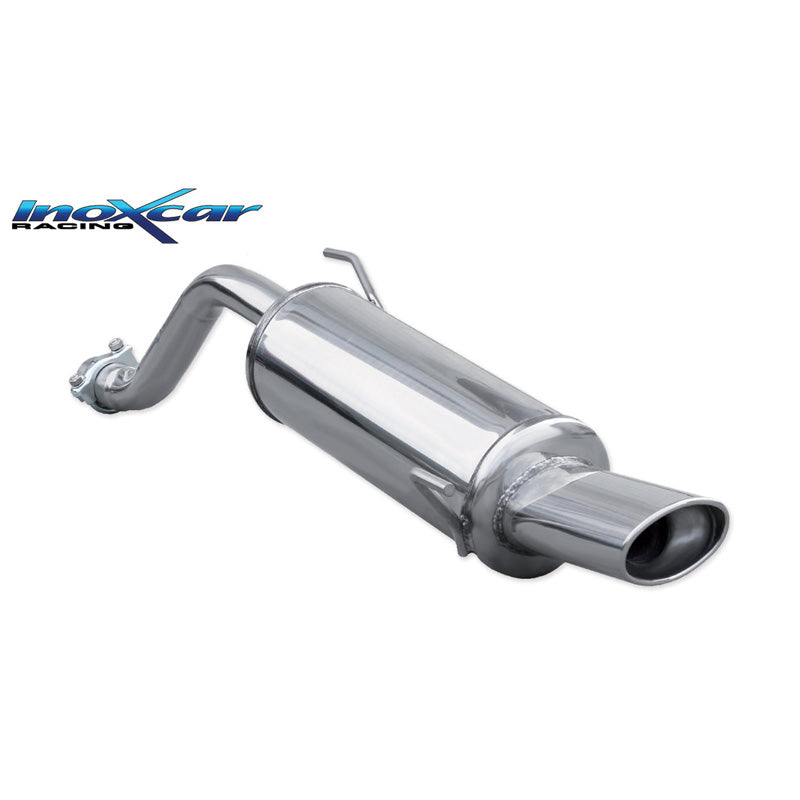 InoXcar, Sports exhaust, fits Alfa Romeo Mito 1.4i 78hp 2013- 1x120x80mm