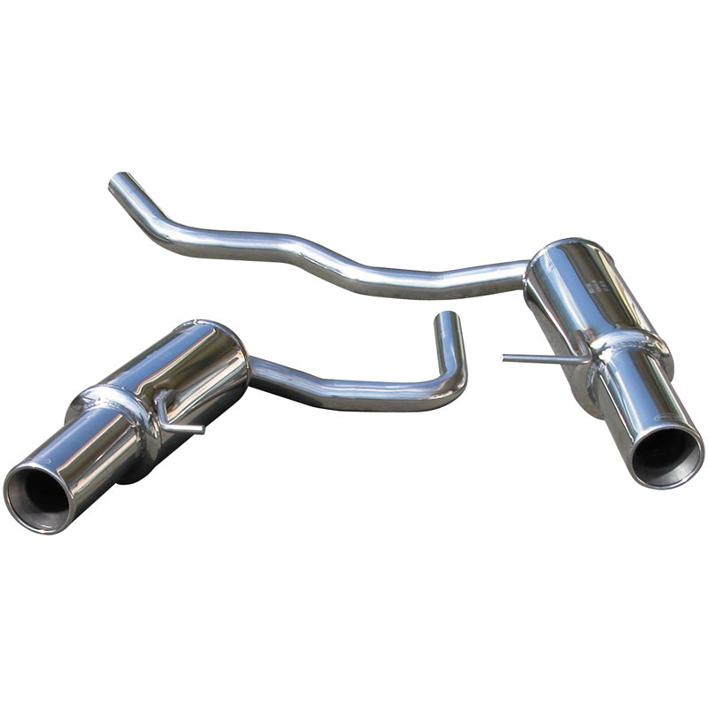InoXcar, Double sports exhaust, fits Audi A4 8E 1.8T 2001- Left/Right 102mm