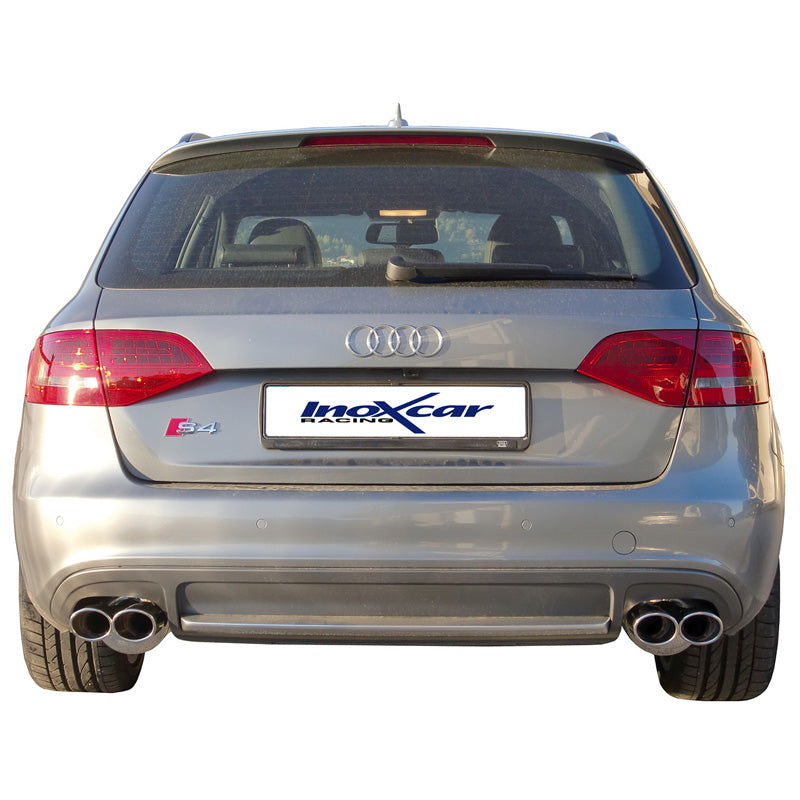 InoXcar, podwójny sportowy układ wydechowy, pasuje do Audi S4 Avant 3.0TFSi Quattro (333HP) 2009- Left/Right 2x90x70mm
