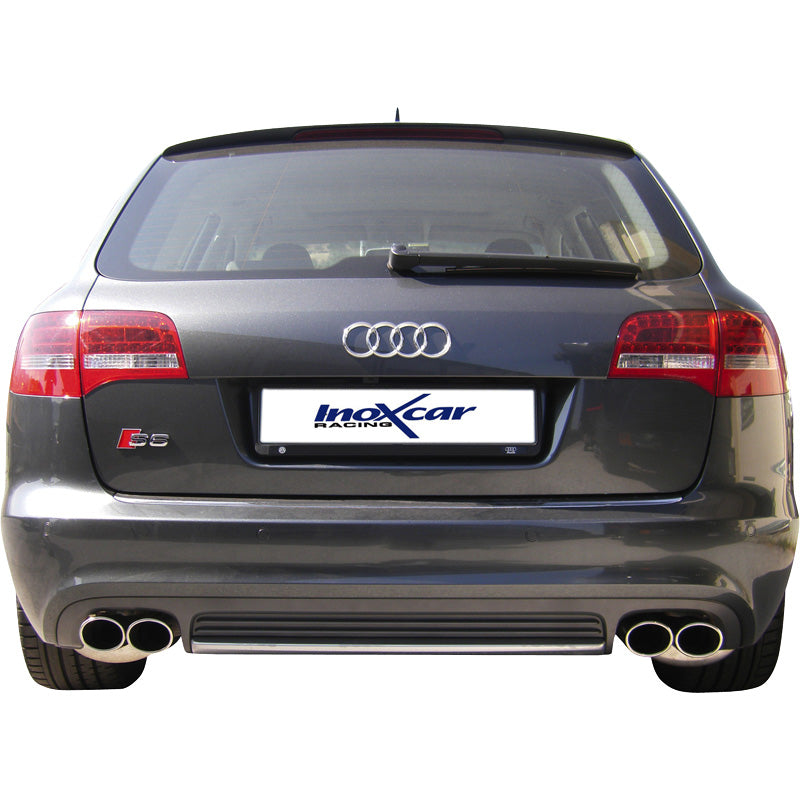 InoXcar, doble escape deportivo, compatible con Audi S6 Avant 5.2FSi Quattro (435HP) 2009- Izquierda/Derecha 2x90x70mm