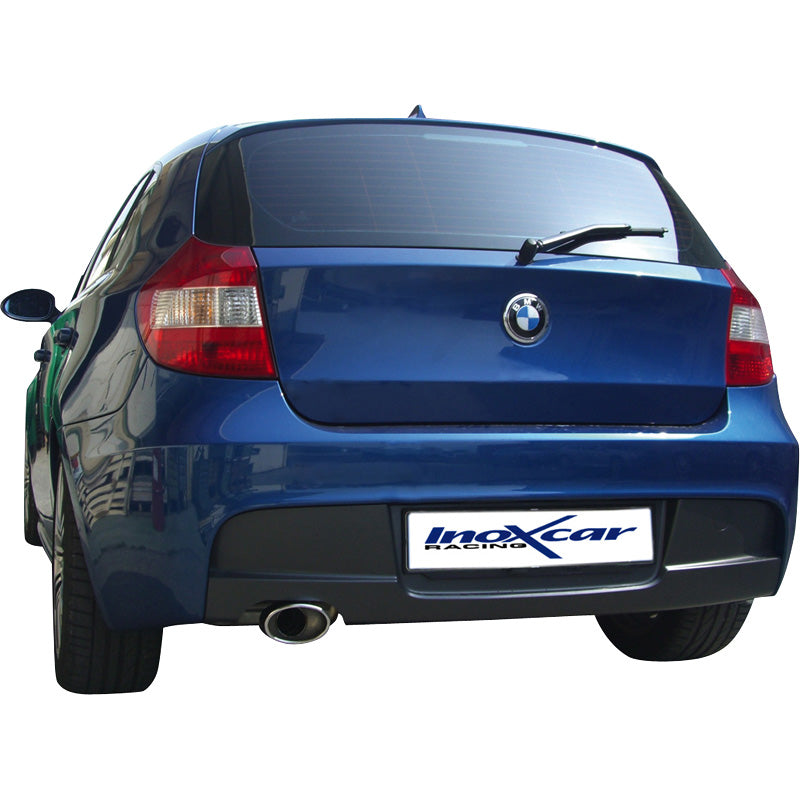 InoXcar, escape deportiva, compatible con BMW 1-Series E87 120D 2004- 120x80mm oblicua