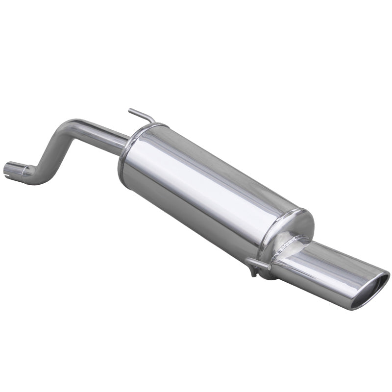 InoXcar, scarico sportivo, adatto a Fiat Grande Punto 1.2 (65HP) 2006- Ø40mm 120x80mm