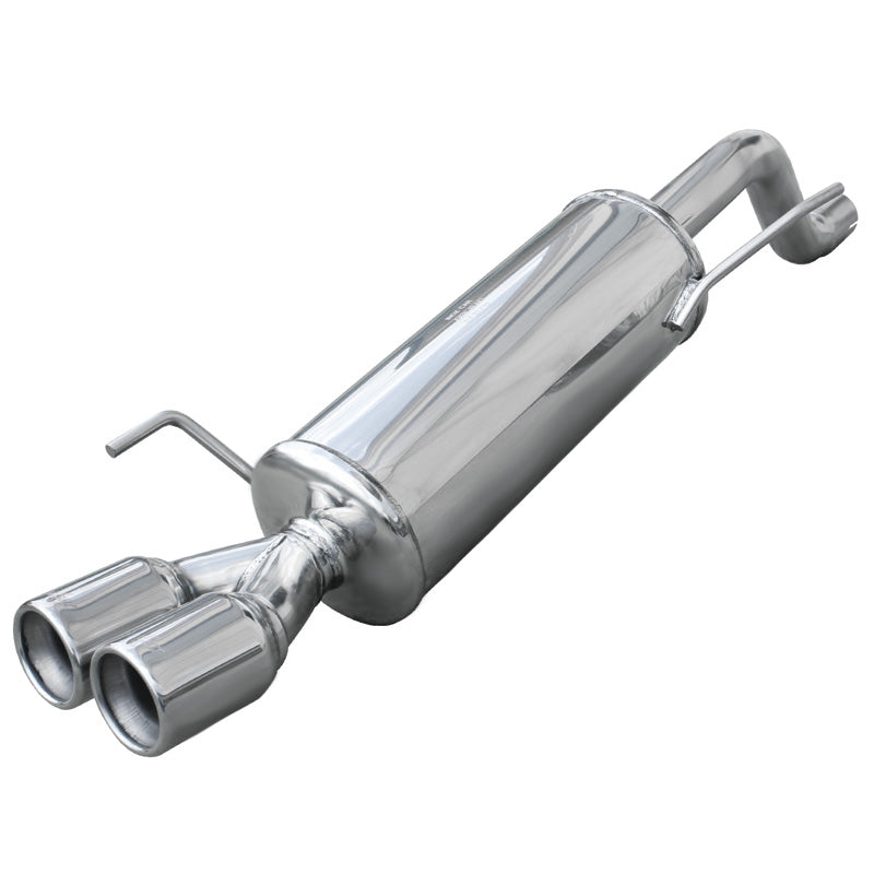 InoXcar, scarico sportivo, compatibile con Fiat Grande Punto 1.4T-Jet (155HP) 2007- 2x80mm (Ø60mm)