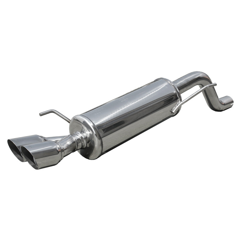 InoXcar, escape deportivo, compatible con Abarth Punto EVO 1.4TB MultiAir (165HP) 2010- 2x80mm Racing