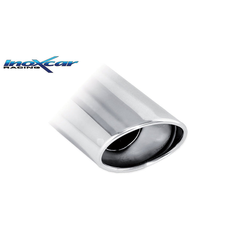 InoXcar, Sports exhaust, fits Fiat Punto EVO 1.4 Turbo MultiAir 165hp 2010- 1x120x80mm