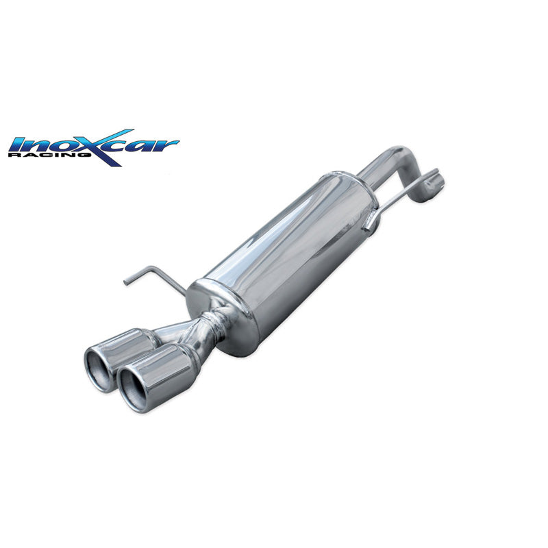 InoXcar, Sports exhaust, fits Fiat Punto EVO 1.4 Turbo MultiAir 165hp 2010- 2x80mm