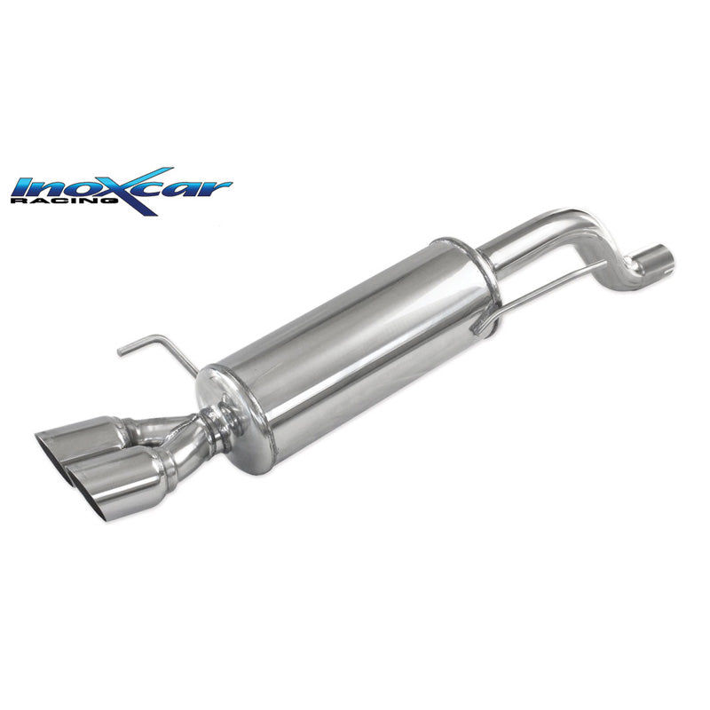 InoXcar, Sports exhaust, fits Fiat Punto EVO 1.4 Turbo MultiAir 165hp 2010- 2x80mm Racing