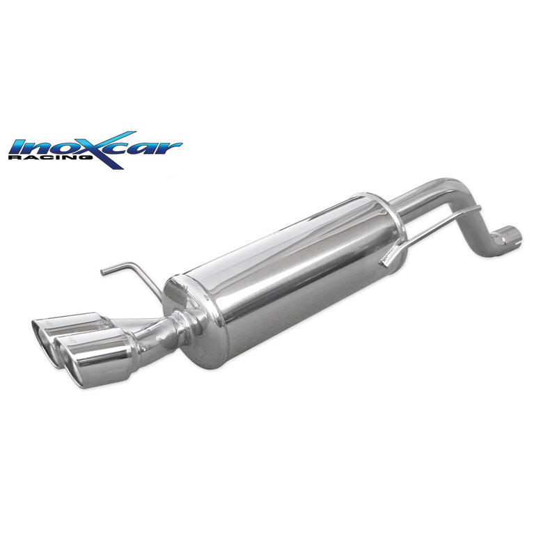 InoXcar, Sports exhaust, fits Fiat Punto EVO 1.4 Turbo MultiAir 165hp 2010- 2x80mm X-Race