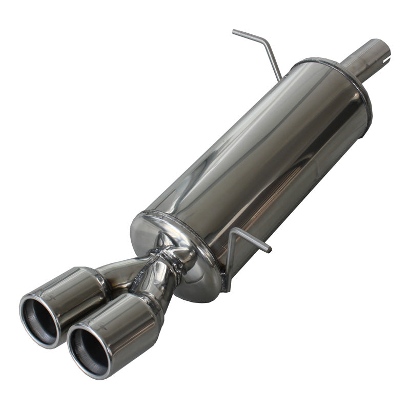 InoXcar, scarico sportivo, compatibile con Ford Fiesta VII 1.6 (120HP) 9/2008- 2x80mm