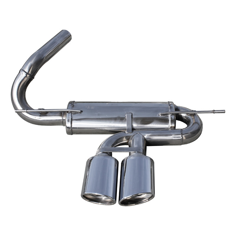 InoXcar, Center sports exhaust, fits Ford Focus III 2.0ST (250HP) 2012- Ø60mm 2x120x80mm Oblique