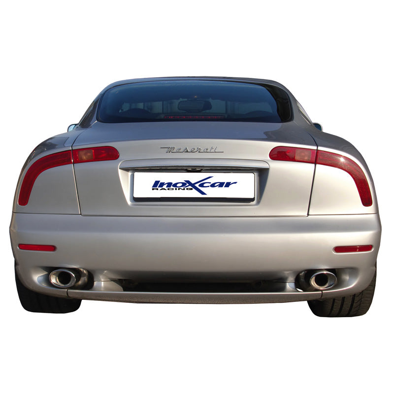 InoXcar, podwójny sportowy tłumik, pasuje do MS GT 3.2 V8 (368HP) -2002 Lewa/Prawa 120x80mm skośny