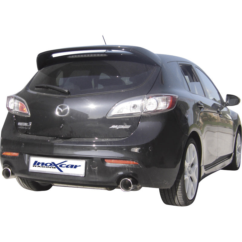 InoXcar, Dvojitý sportovní výfuk, pasuje na Mazda 3 2.3Di MPS (260HP) 2010- Levá/Pravá 102mm