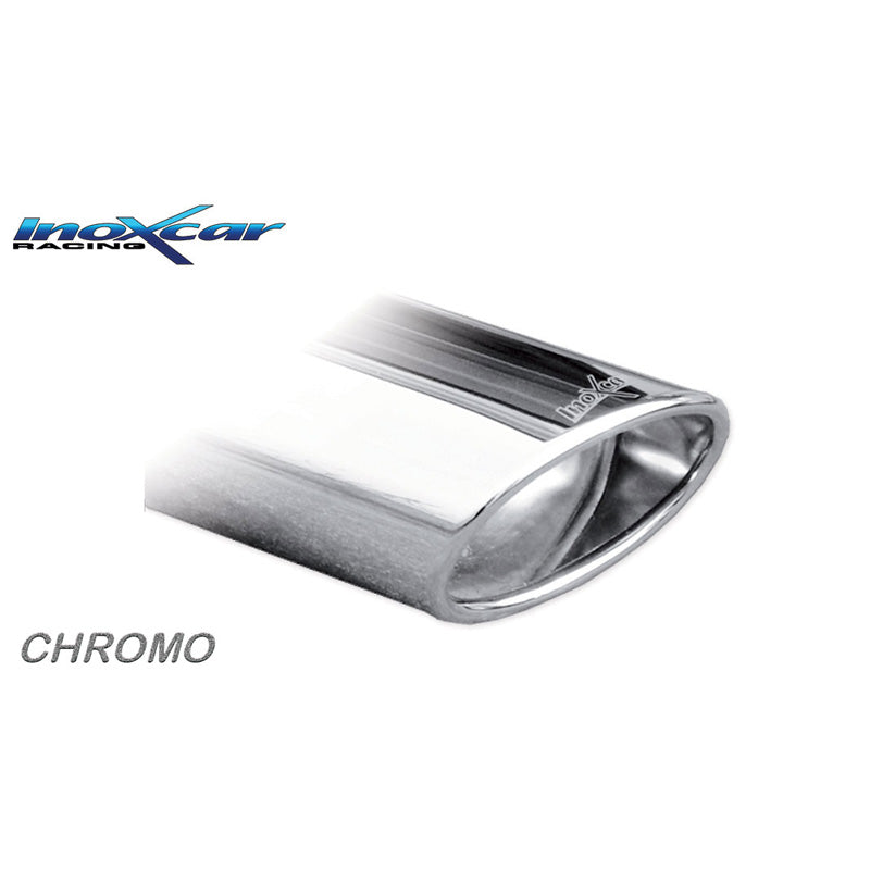 InoXcar, dual sports exhaust, fits Mercedes A-Class W176 180 CDI 1.4 110hp 2012-2015 1x150x105mm Oblique