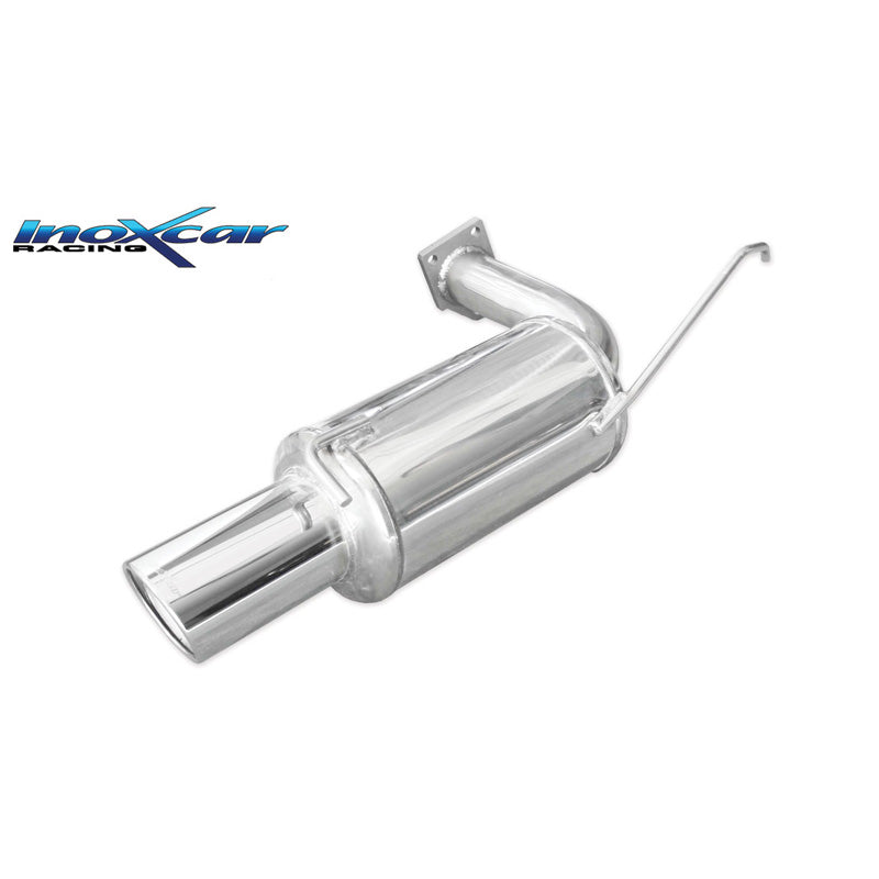 InoXcar, échappement sport, compatible avec Mitsubishi Lancer EVO VIII 265hp 2004-2005 1x110mm X-Race