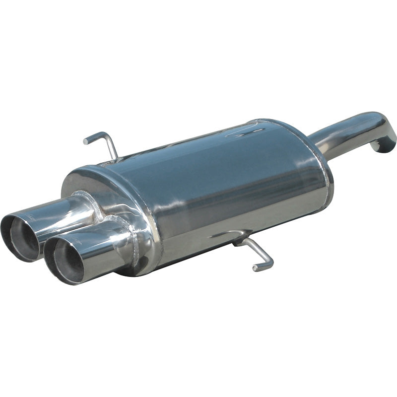 InoXcar, escape deportivo, compatible con Alfa Romeo GT 3.2 V6 24v (240HP) 2004- 2x80mm Racing