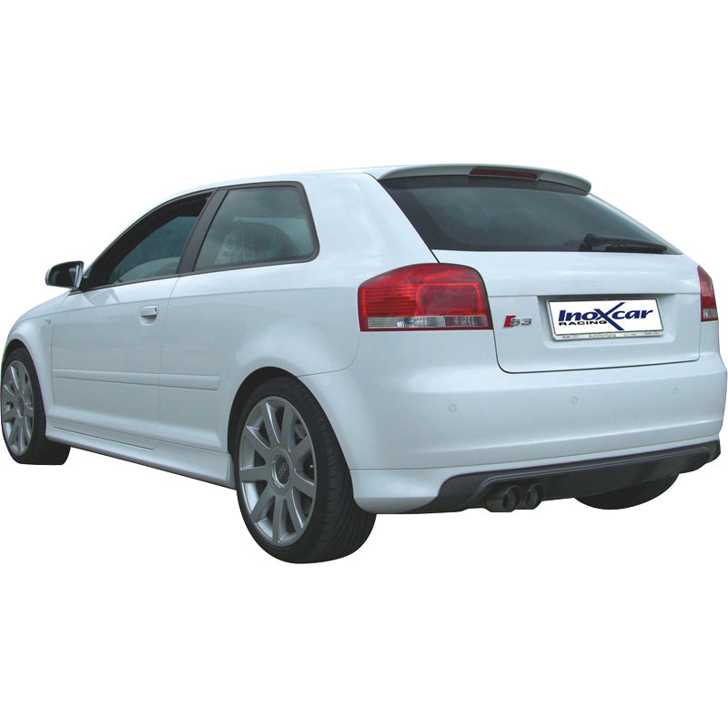 InoXcar, Sports exhaust, fits Audi S3 8P 2.0 TFSi (265HP) 2006- 2x80mm Racing