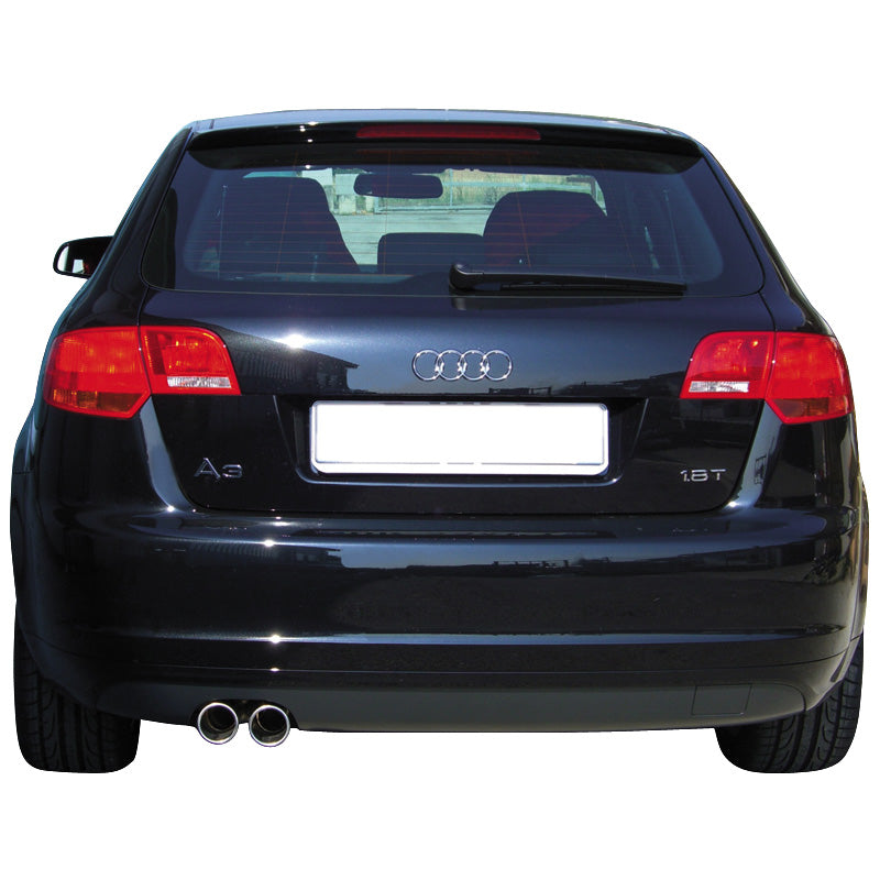 InoXcar, Sports exhaust, fits Audi A3 8P 1.8TFSi (160HP) 5/2005- 2x80mm
