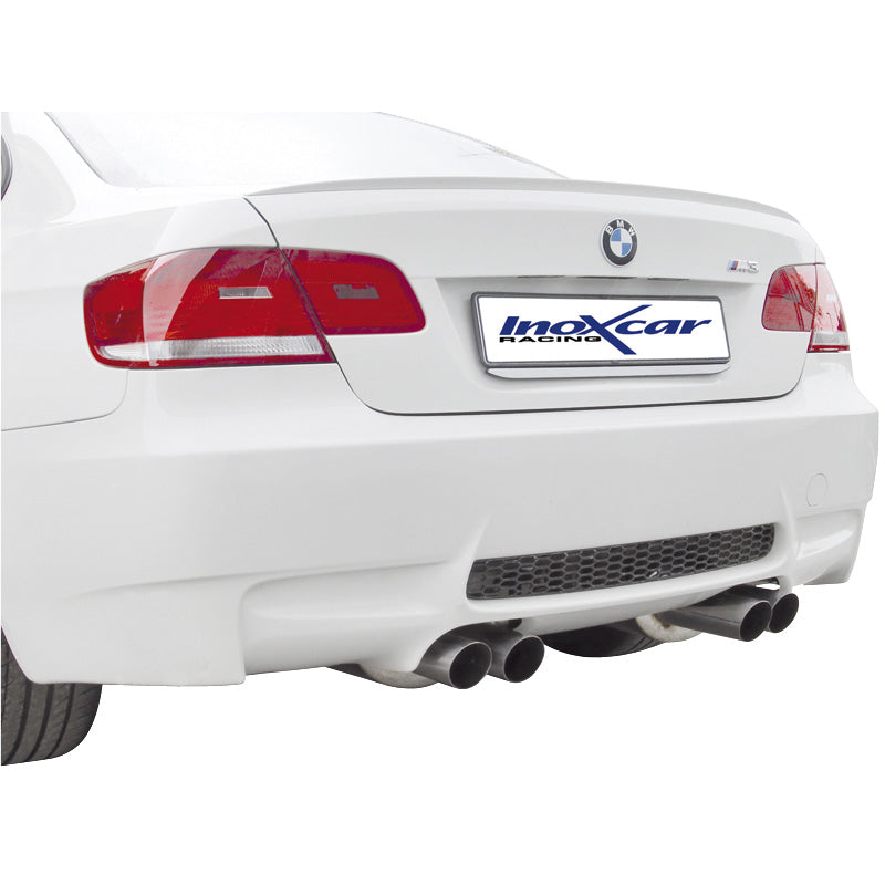 InoXcar, Doppio scarico sportivo, compatibile con BMW 3-Series E92 M3 Coupe 4.0 V8 2007- Sinistra/Destra 2x76mm Racing