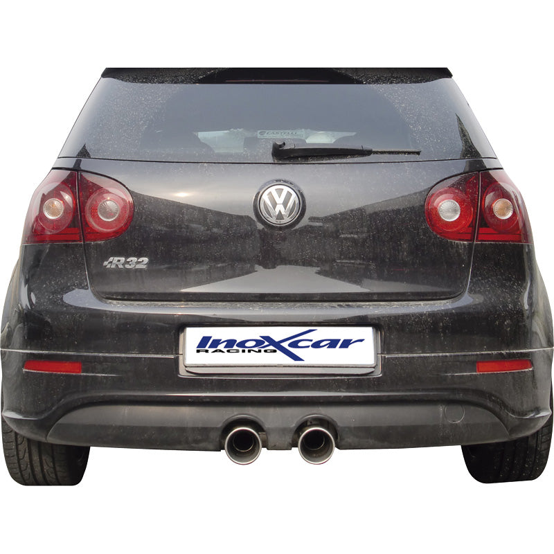 InoXcar, Sports Exhaust 'Center', Fits Volkswagen Golf V R32 3.2 V6 (250HP) 2004- Left/Right 102mm