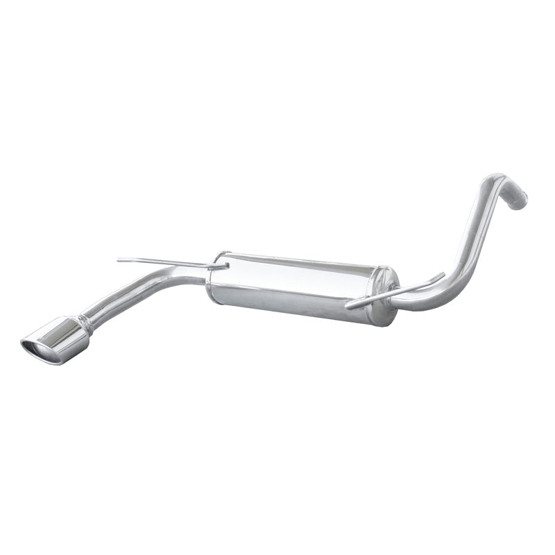 InoXcar, scarico sportivo, adatto a Peugeot 107 1.0 12v (68HP) 2005- 120x80mm