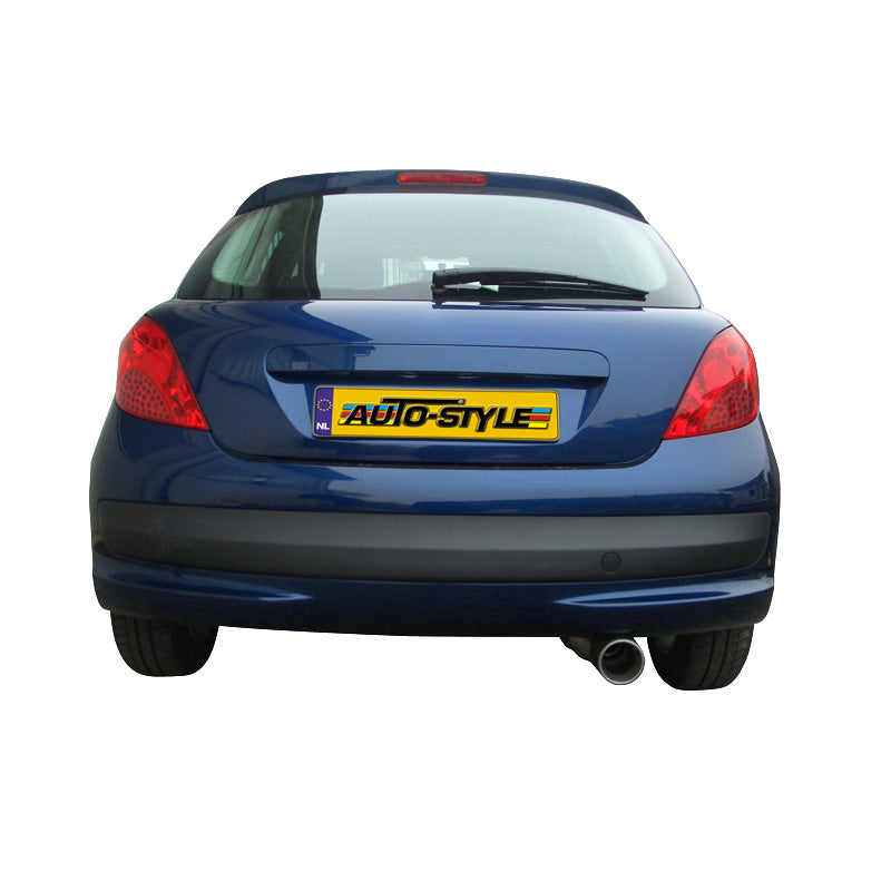 InoXcar, sportowy układ wydechowy, pasuje do Peugeot 207 1.4 16v (90HP) 2006- 102mm
