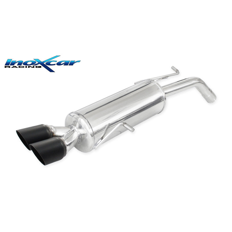 InoXcar, wydech sportowy, pasuje do Peugeot 207 1.6 16V GTI 175hp 2007- Ø 55 2x80mm Ceramic Black