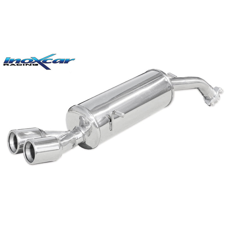 InoXcar, escape deportivo, para Peugeot 208 1.6T 16v GTI 30TH 208hp 2015- 2x80mm