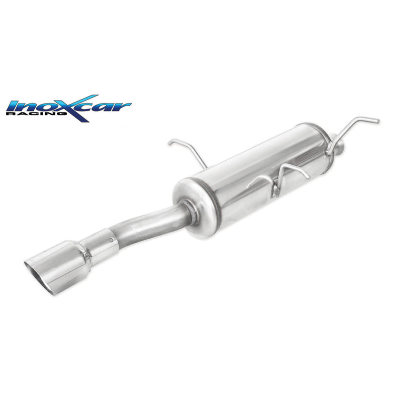 InoXcar, échappement sport, convient à Peugeot 306 1.6 Cabriolet 89hp 1993-1997 1x90mm Rally