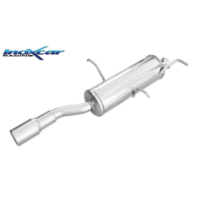 InoXcar, échappement sport, compatible avec Peugeot 306 2.0 16v Cabrio 133hp 1997- 1x80mm