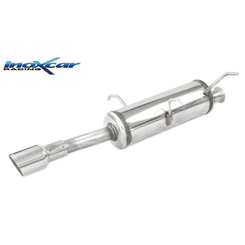 InoXcar, échappement sport, compatible avec Peugeot 306 2.0 16v Cabrio 133hp 1997- 1x90mm Rally