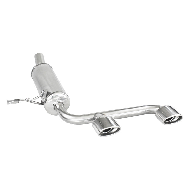 InoXcar, scarico sportivo "Centrale", adatto a Renault Megane II RS 2.0 16v 2004- 2x120x80mm