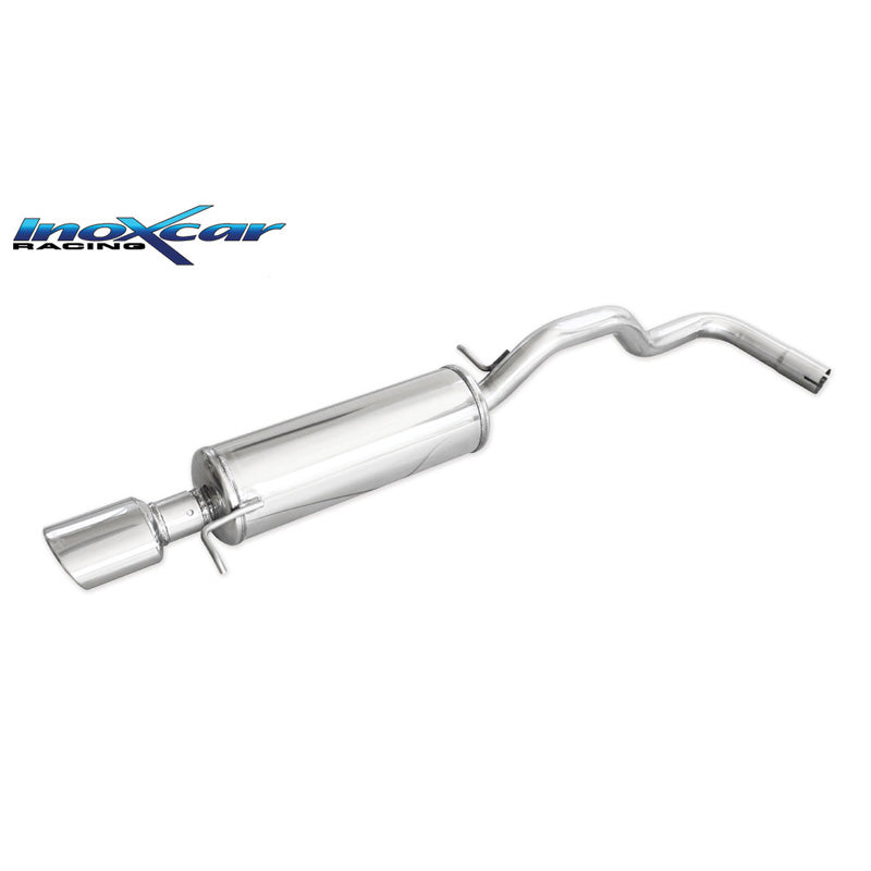 InoXcar, Sports exhaust, fits Seat Ibiza 6K 1.9 TDI 90hp 1997-2000 1x120x80mm