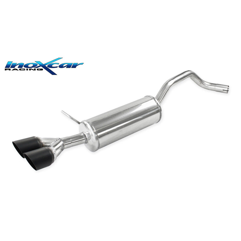 InoXcar, Sport Exhaust, Fits Seat Ibiza SC (6J) 1.2 Tsi FR 110hp 2015- 2x80mm Ceramic Black