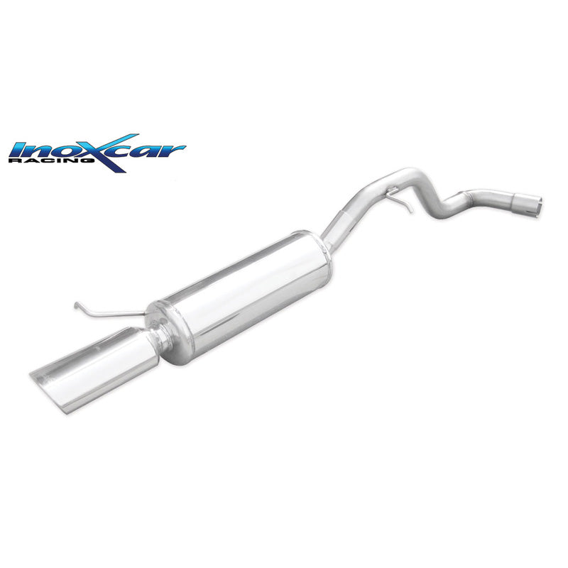 InoXcar, Sports exhaust, fits Seat Leon 1M 1.9 TDI 130hp 2000- 1x120x80mm
