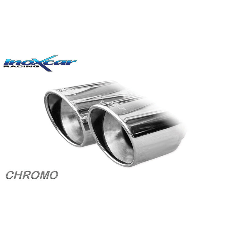 InoXcar, wydech sportowy, pasuje do Seat Leon 5F 2.0 TDI FR 150hp 2014- 2x80mm X-Race