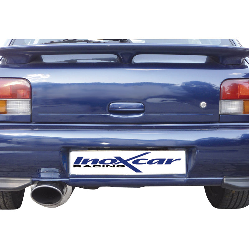 InoXcar, scarico sportivo, compatibile con Subaru Impreza 4WD 2.0 GT-Turbo -2000 150x105mm
