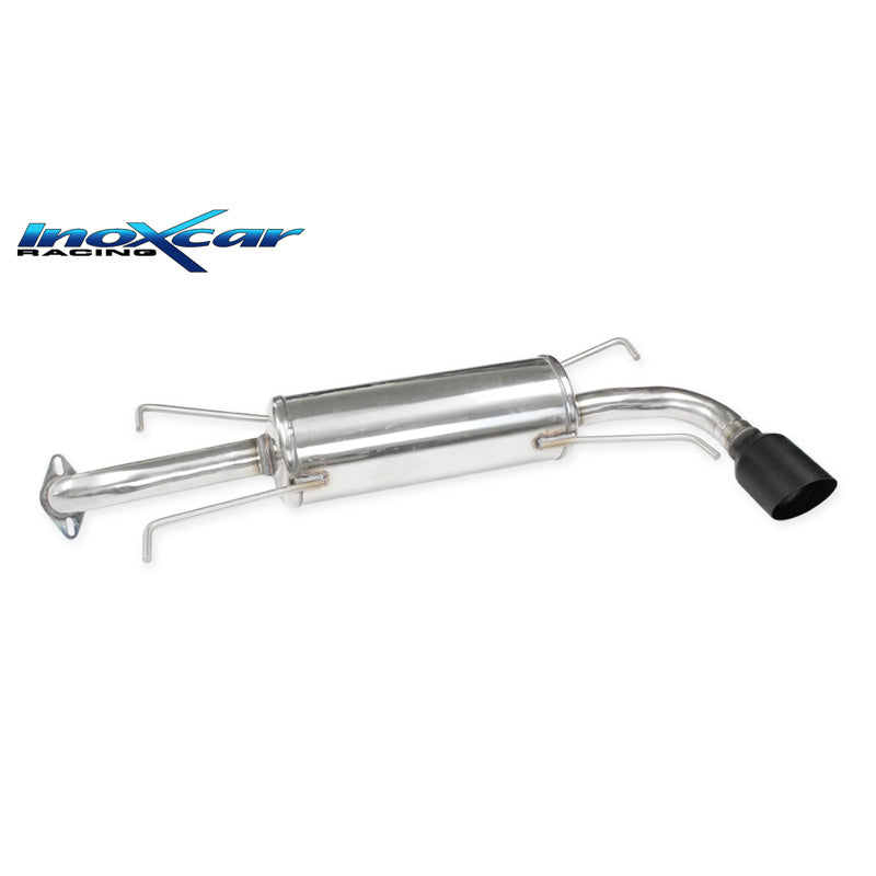 InoXcar, Sportsudstødning, passer til Subaru Impreza 4WD 2.5 WRX 230hp 2008- 1x100mm Ceramic Black