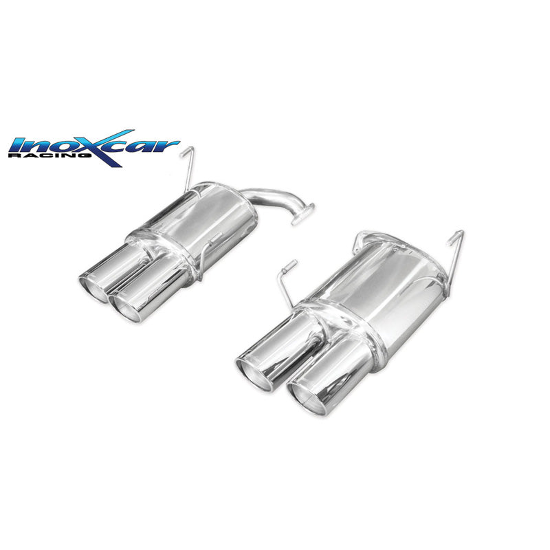 InoXcar, doppio scarico sportivo, adatto a Subaru Impreza 2.5T WRX STi 10MY 300hp 2010-2013 2x100mm X-Race