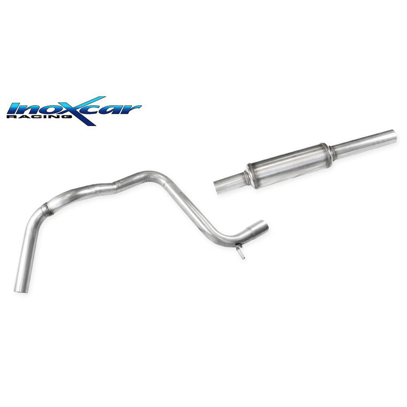 InoXcar, silenziatore centrale, adatto a Seat Leon (5F) 1.4 TSI FR (122hp) Facelift 2015-2020